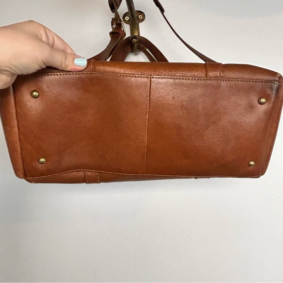 Madewell Cognac Leather Crossbody Shoulder Purse - Picture 6 of 17